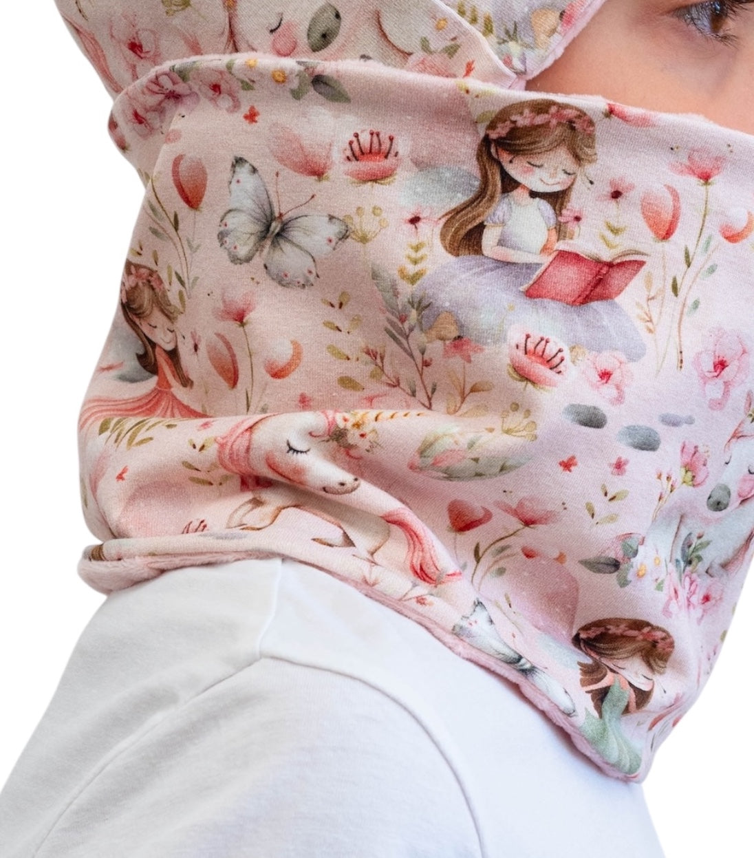 Set Cappello e Scaldacollo Bambina Fatto a Mano in Cotone Certificato