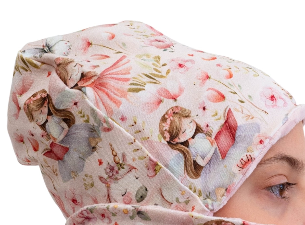 Set Cappello e Scaldacollo Bambina Fatto a Mano in Cotone Certificato