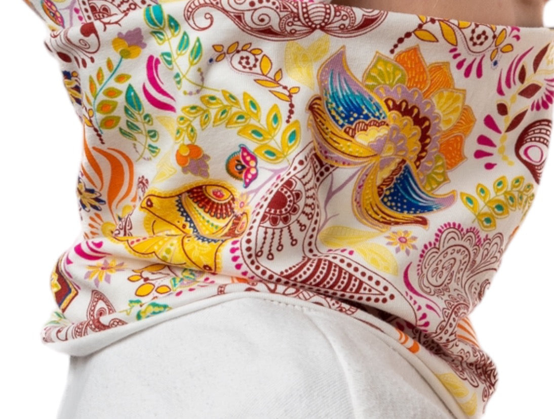Set Cappello e Scaldacollo Bambina Fatto a Mano in Cotone Certificato