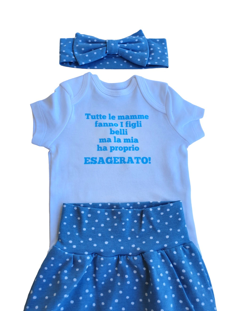 Completino celestino a pois