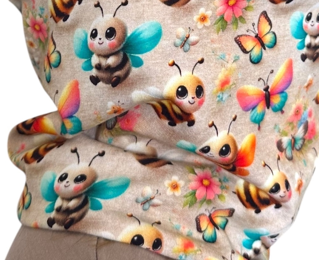 Set Cappello e Scaldacollo Bambina Fatto a Mano in Cotone Certificato