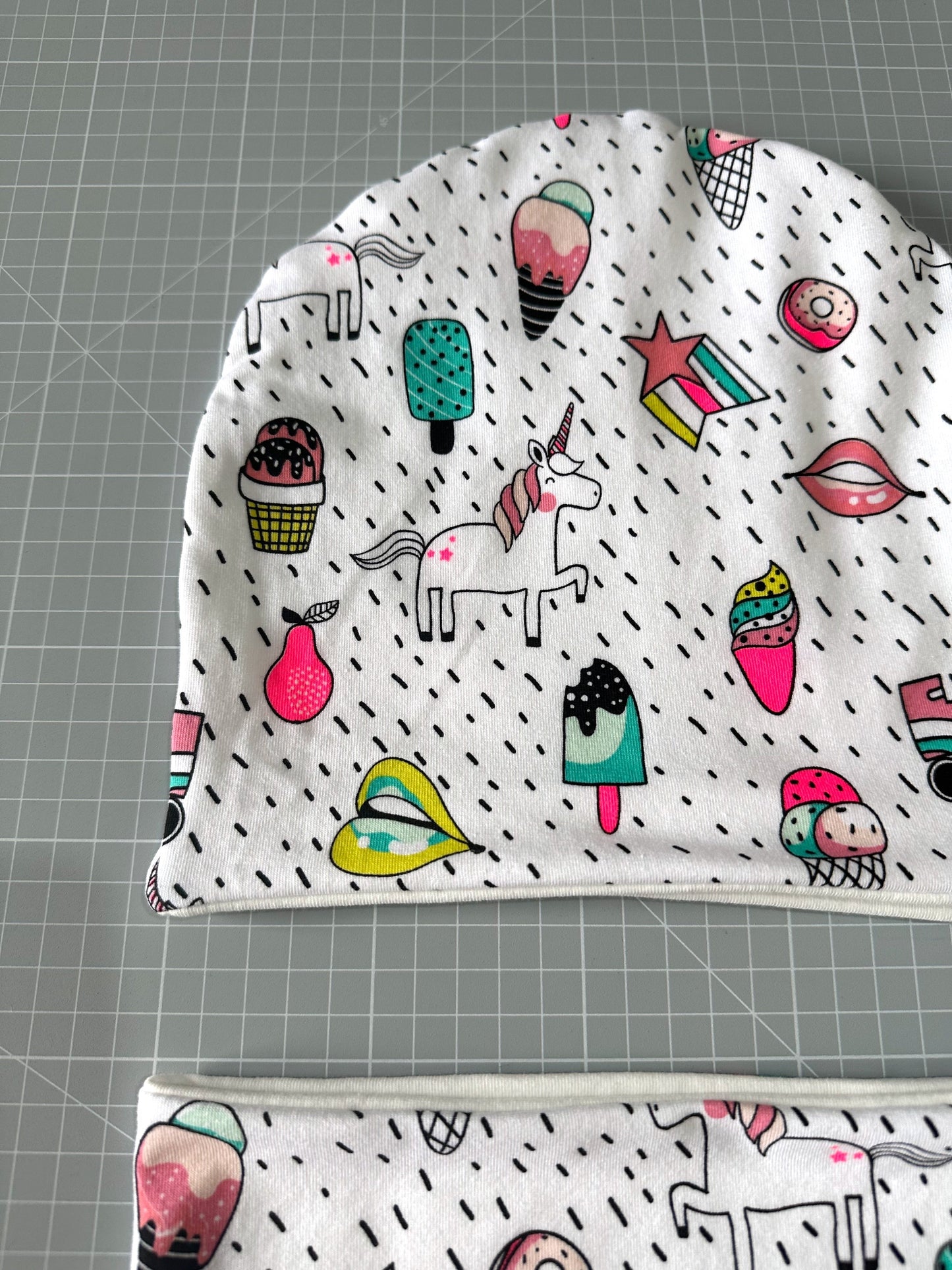 Set Cappello e Scaldacollo Bambina Fatto a Mano in Cotone Certificato