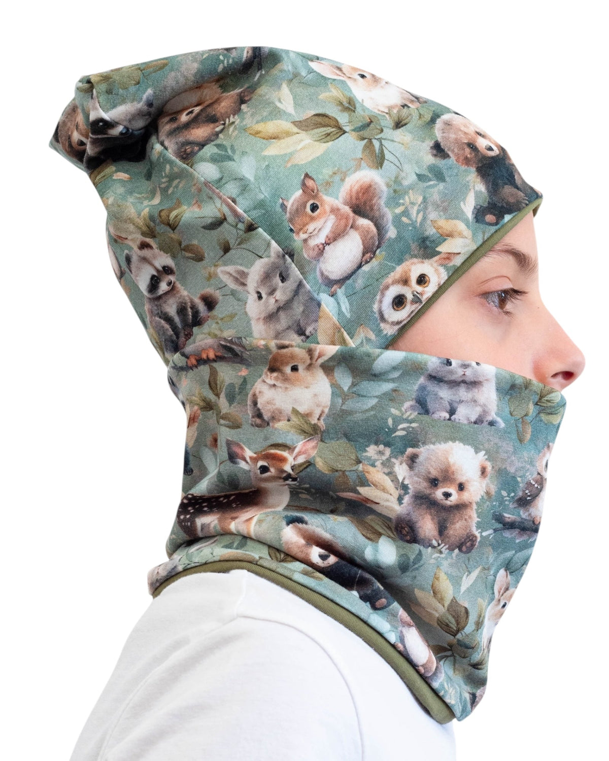 Set Cappello e Scaldacollo Bambino Fatto a Mano in Cotone Certificato