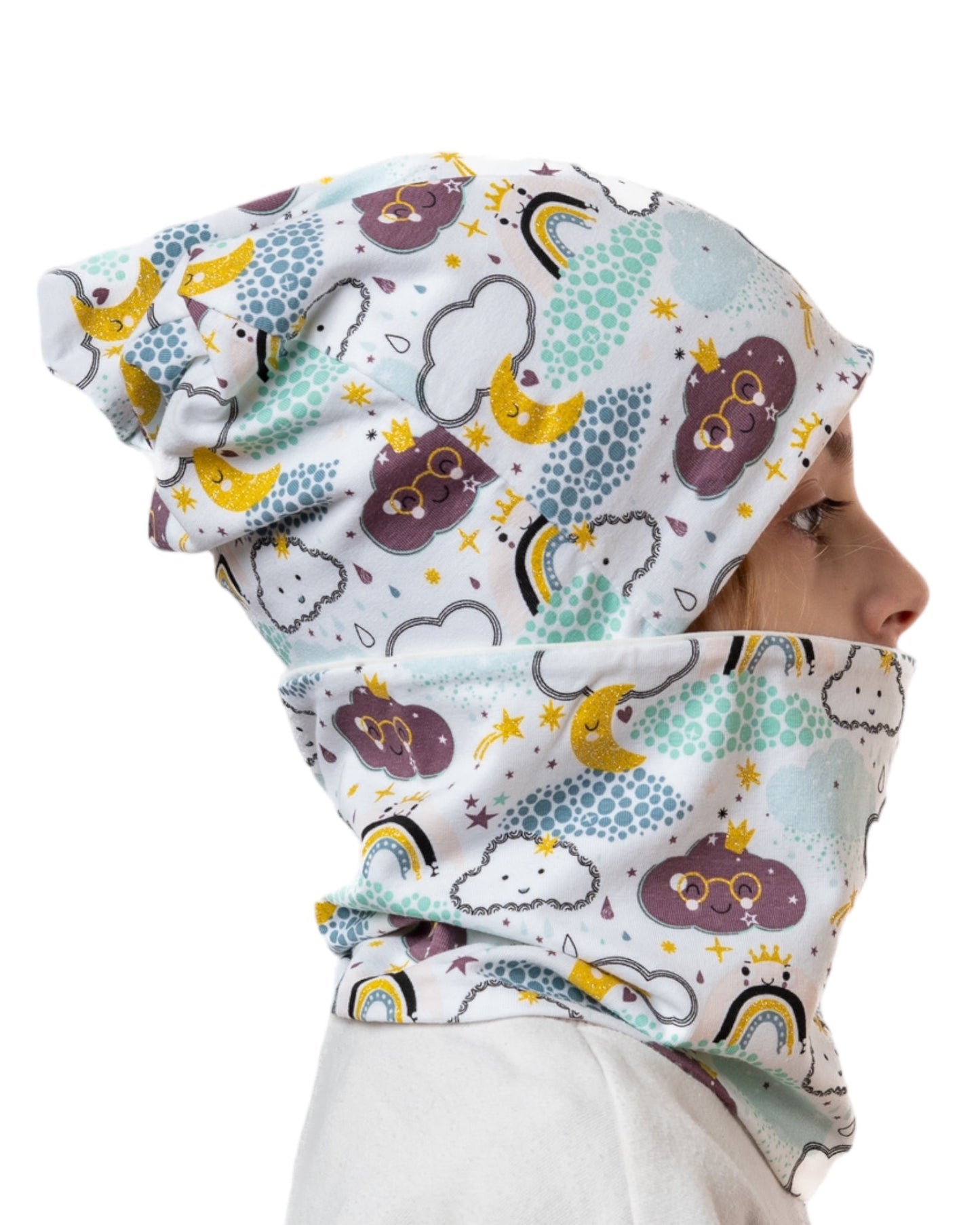 Set Cappello e Scaldacollo Bambina Fatto a Mano in Cotone Certificato