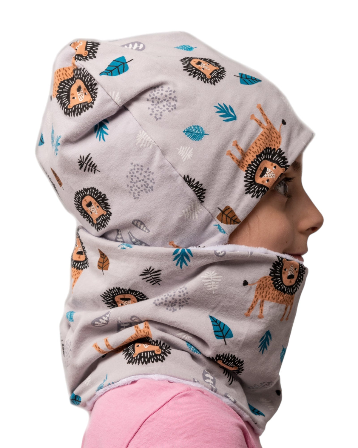 Set Cappello e Scaldacollo Bambino Fatto a Mano in Cotone Certificato
