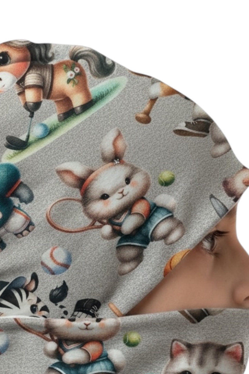 Set Cappello e Scaldacollo Bambino Fatto a Mano in Cotone Certificato