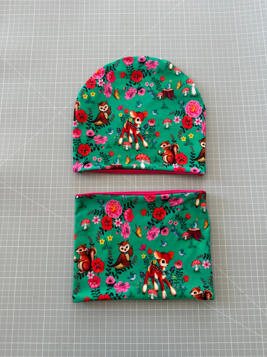 Cappello e scaldacollo bambina taglia  5 anni