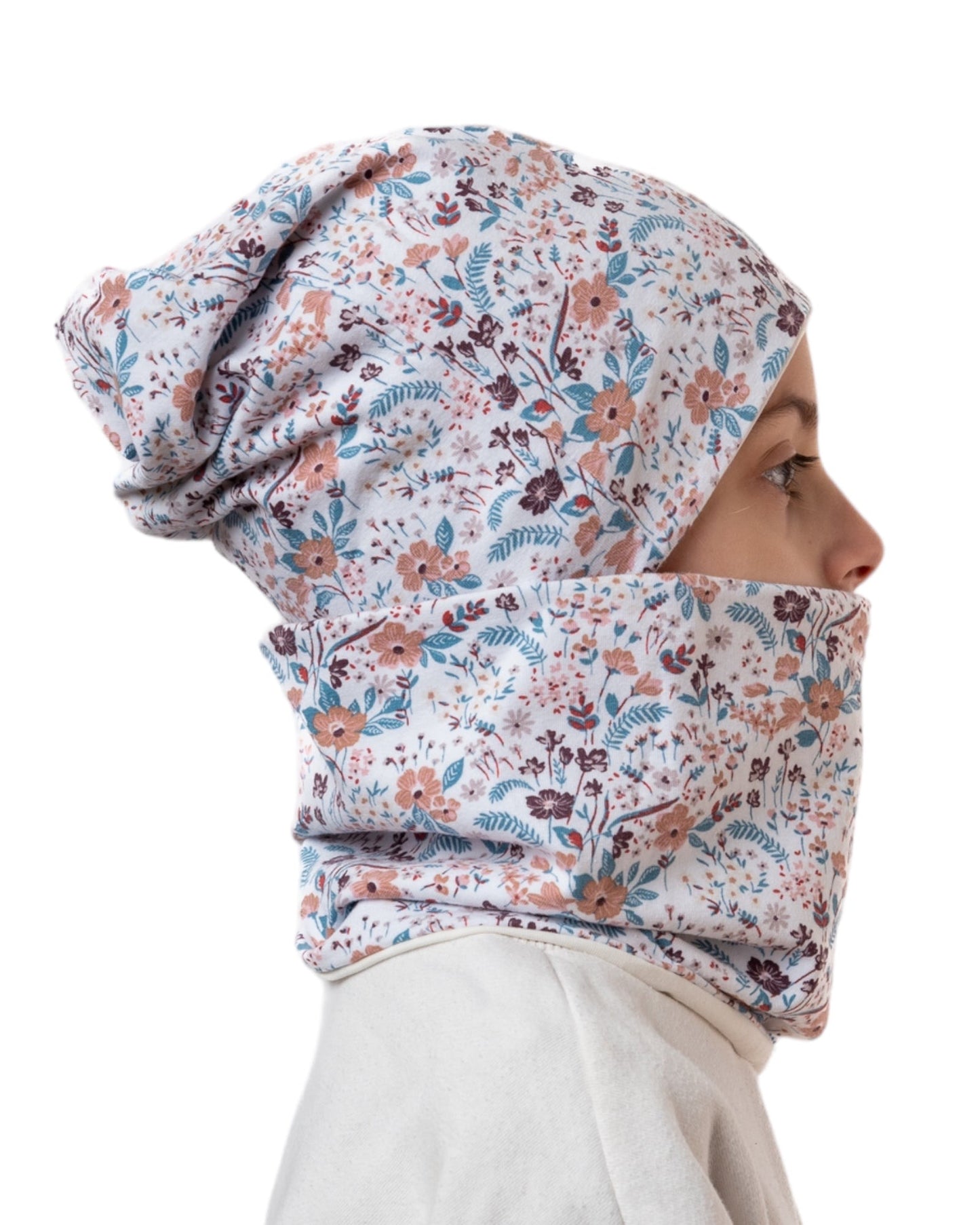 Set Cappello e Scaldacollo Bambina Fatto a Mano in Cotone Certificato