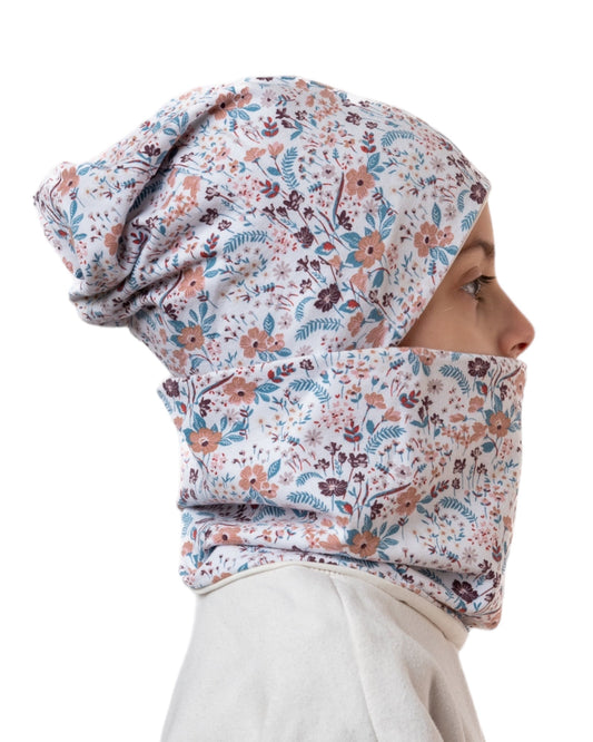 Set Cappello e Scaldacollo Bambina Fatto a Mano in Cotone Certificato