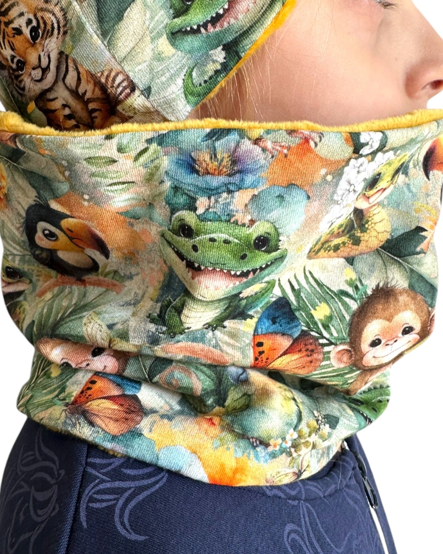 Set Cappello e Scaldacollo Unisex Fatto a Mano in Cotone Certificato