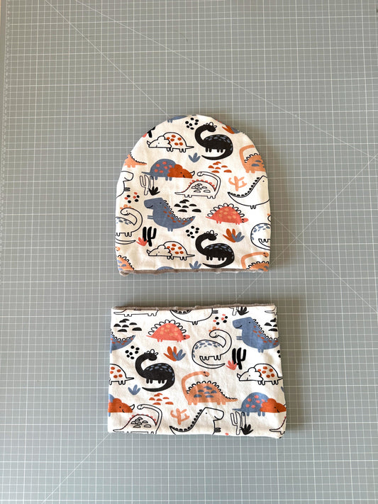 Set Cappello e Scaldacollo Bambino Fatto a Mano in Cotone Certificato