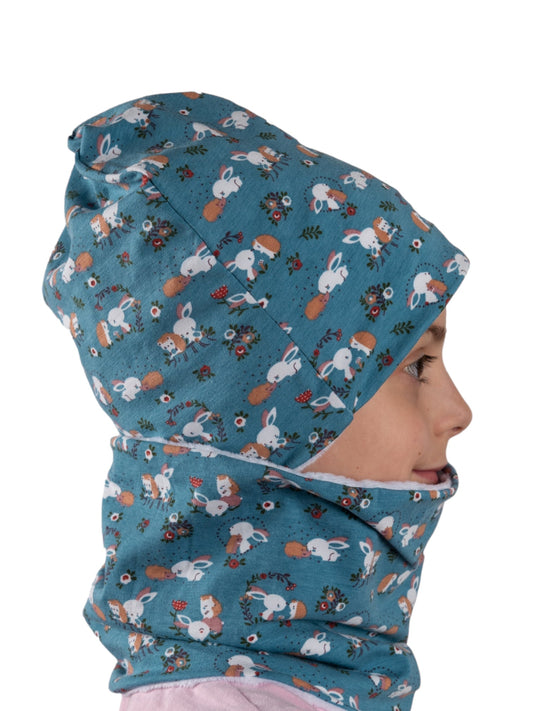 Set Cappello e Scaldacollo Bambino Fatto a Mano in Cotone Certificato