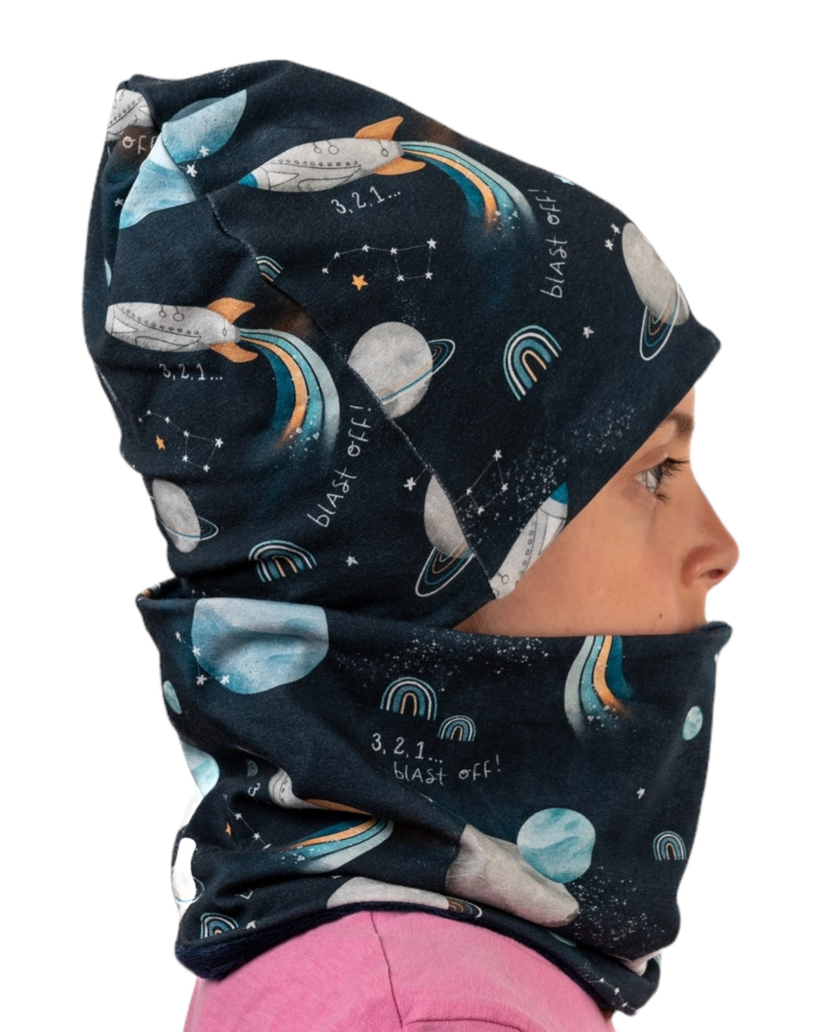 Set Cappello e Scaldacollo Bambino Fatto a Mano in Cotone Certificato