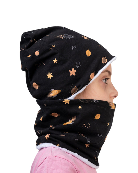 Set Cappello e Scaldacollo Bambino Fatto a Mano in Cotone Certificato