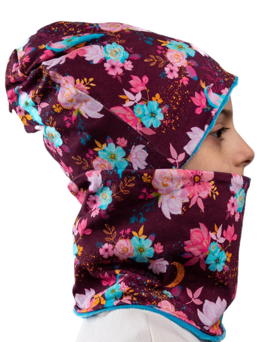 Set Cappello e Scaldacollo Bambina Fatto a Mano in Cotone Certificato