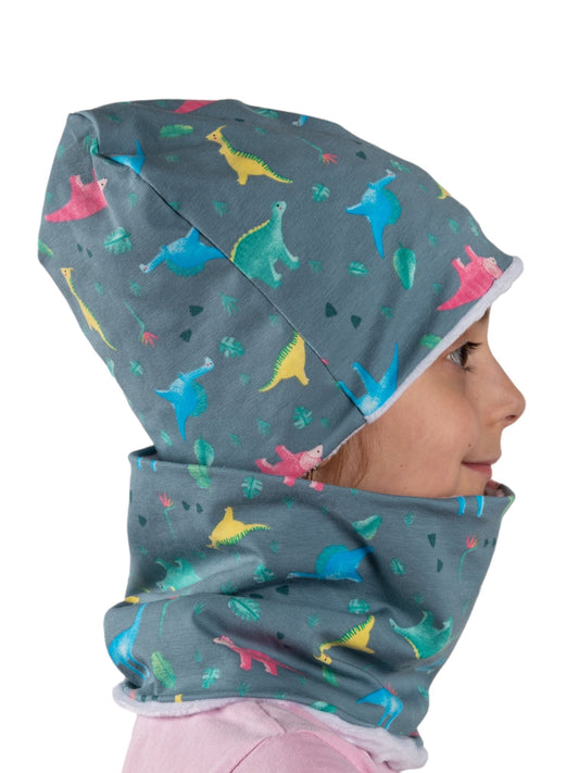 Set Cappello e Scaldacollo Bambino Fatto a Mano in Cotone Certificato