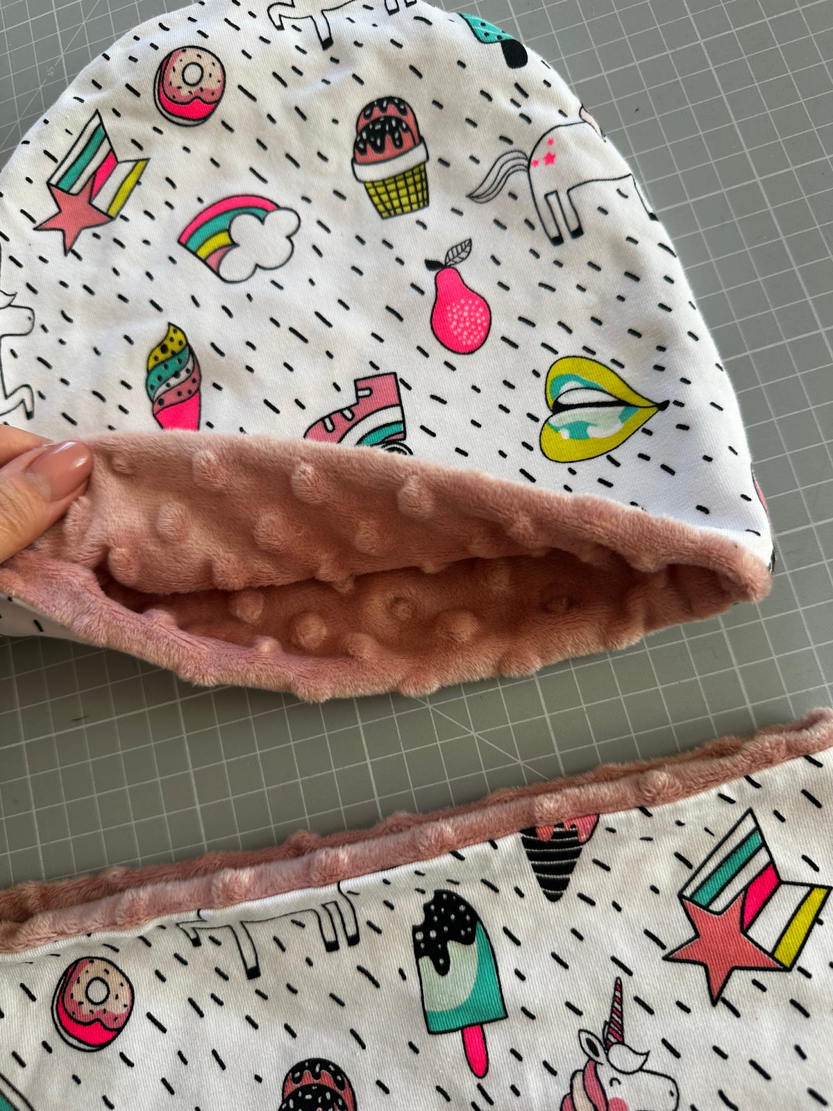 Cappello e scaldacollo bambina taglia 3 anni