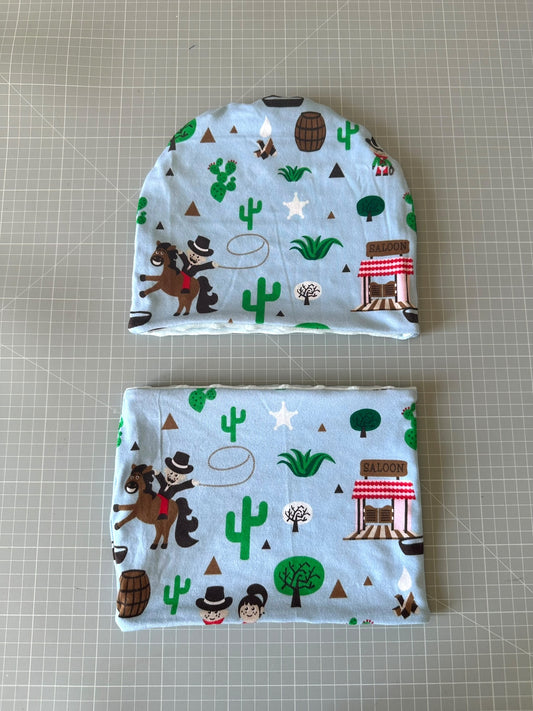 Cappello e scaldacollo bambino taglia 5 anni