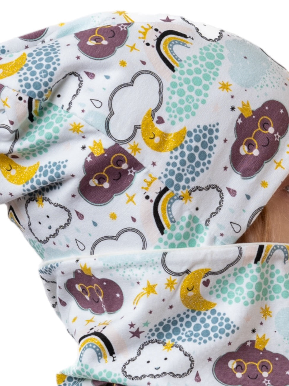 Set Cappello e Scaldacollo Bambina Fatto a Mano in Cotone Certificato