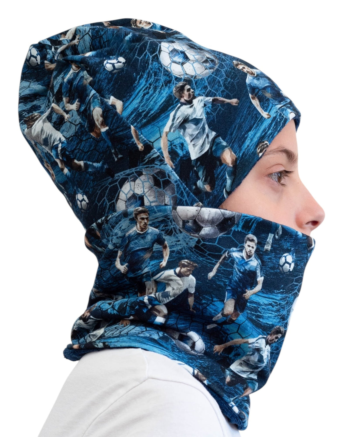 Set Cappello e Scaldacollo Bambino Fatto a Mano in Cotone Certificato