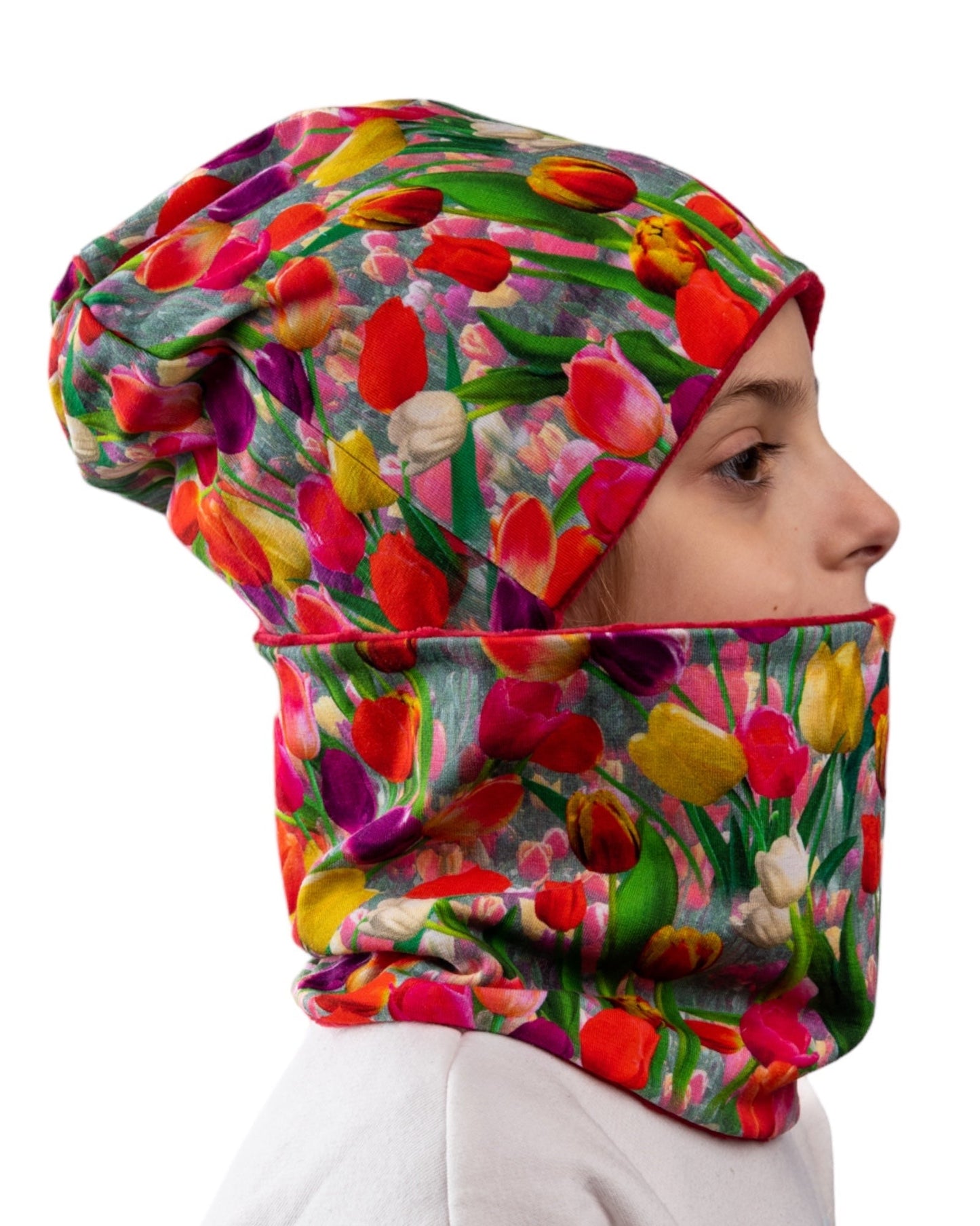 Set Cappello e Scaldacollo Bambina Fatto a Mano in Cotone Certificato