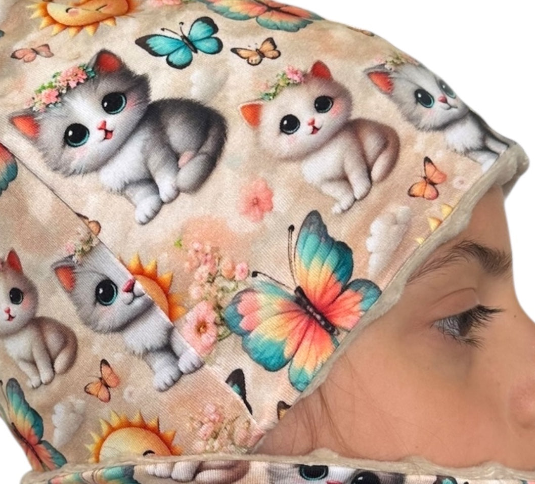 Set Cappello e Scaldacollo Bambina Fatto a Mano in Cotone Certificato