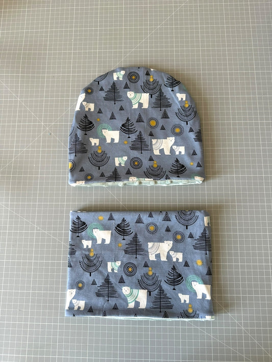Cappello e scaldacollo bambino taglia 6 anni