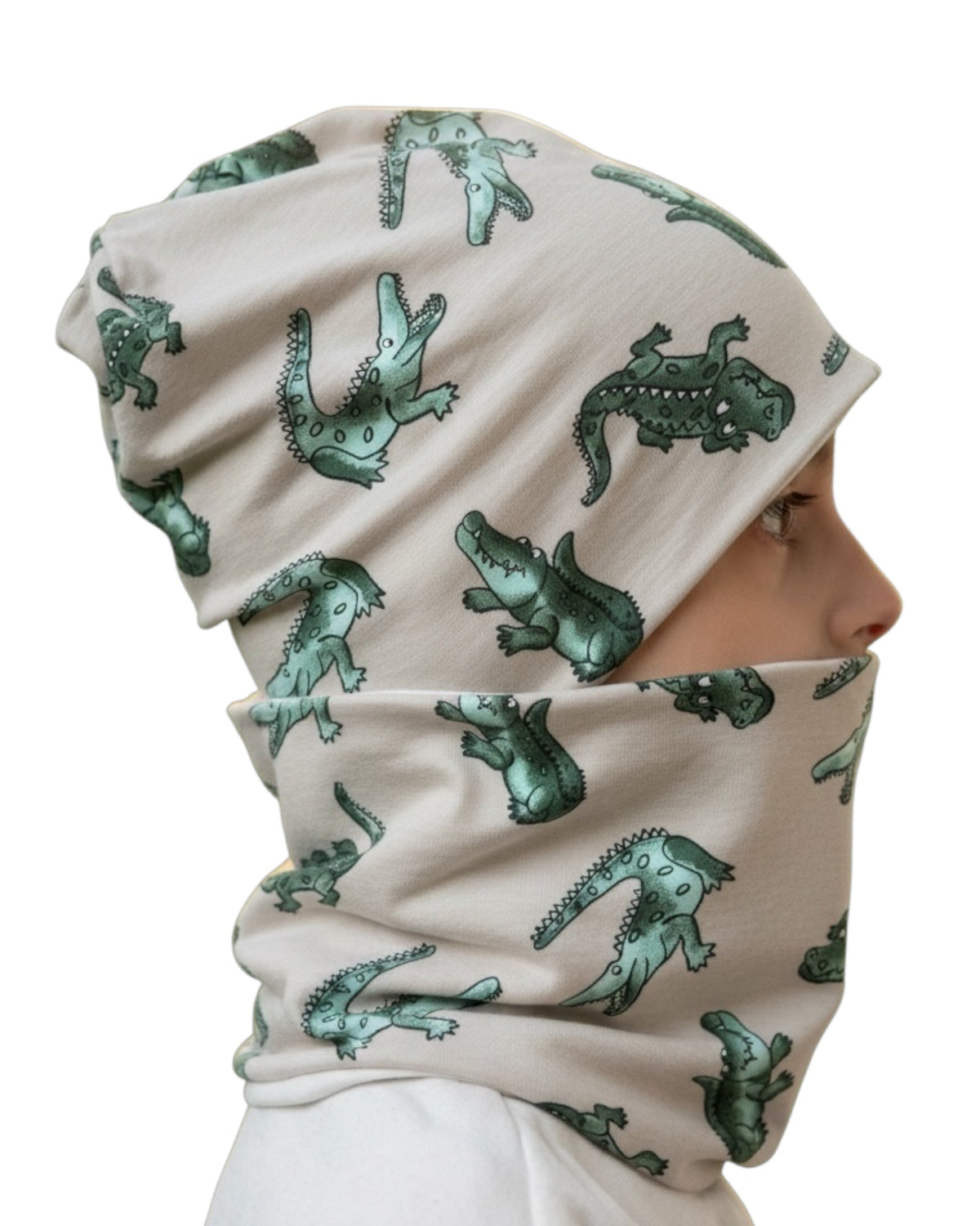 Set Cappello e Scaldacollo Bambino Fatto a Mano in Cotone Certificato