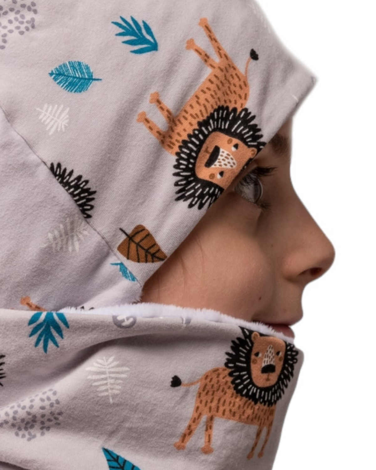 Set Cappello e Scaldacollo Bambino Fatto a Mano in Cotone Certificato