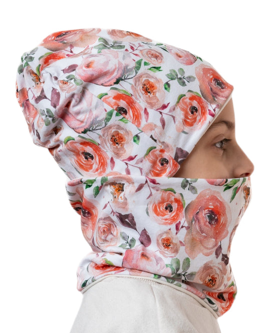 Set Cappello e Scaldacollo Bambina Fatto a Mano in Cotone Certificato