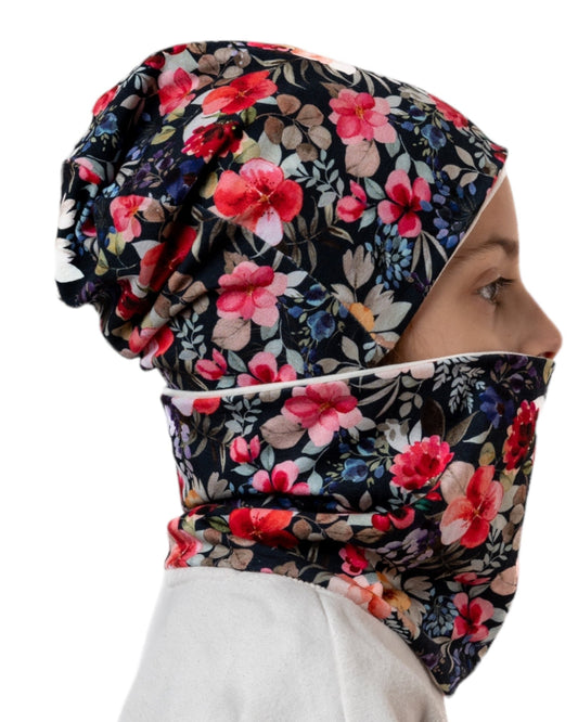 Set Cappello e Scaldacollo Bambina Fatto a Mano in Cotone Certificato