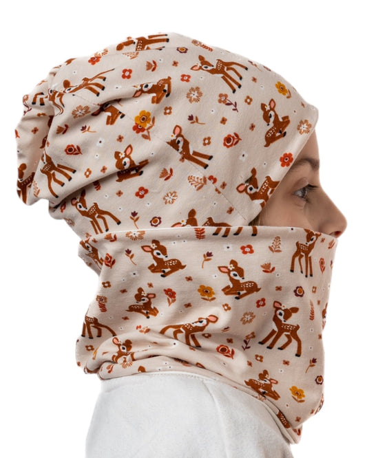 Set Cappello e Scaldacollo Bambina Fatto a Mano in Cotone Certificato
