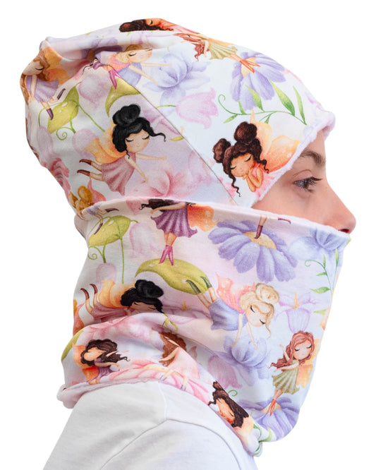 Set Cappello e Scaldacollo Bambina Fatto a Mano in Cotone Certificato