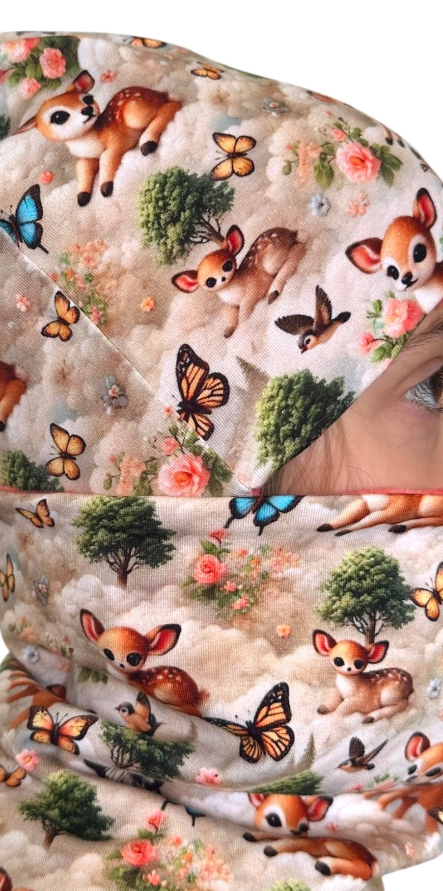 Set Cappello e Scaldacollo Bambina Fatto a Mano in Cotone Certificato