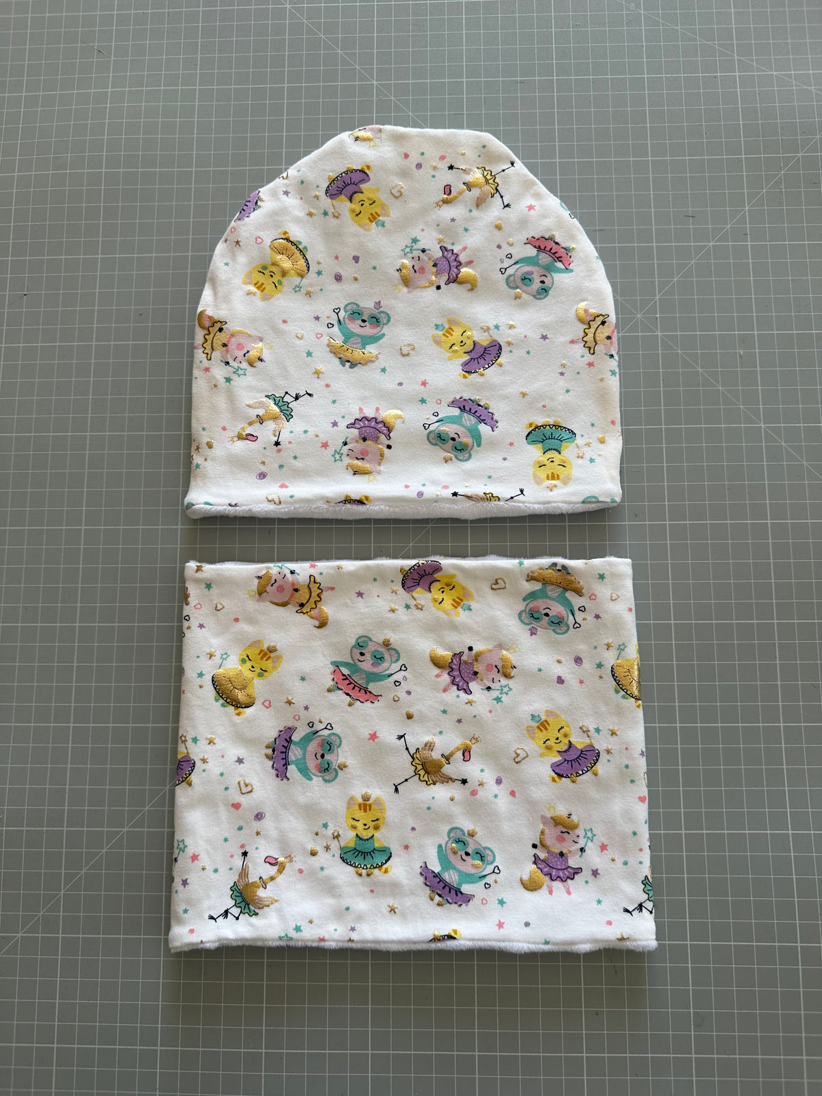 Cappello e scaldacollo bambina taglia 2 anni