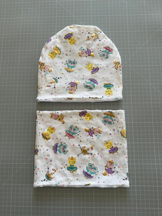 Cappello e scaldacollo bambina taglia 2 anni