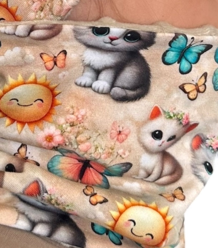 Set Cappello e Scaldacollo Bambina Fatto a Mano in Cotone Certificato