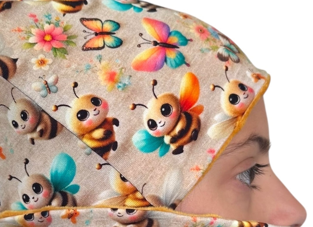 Set Cappello e Scaldacollo Bambina Fatto a Mano in Cotone Certificato