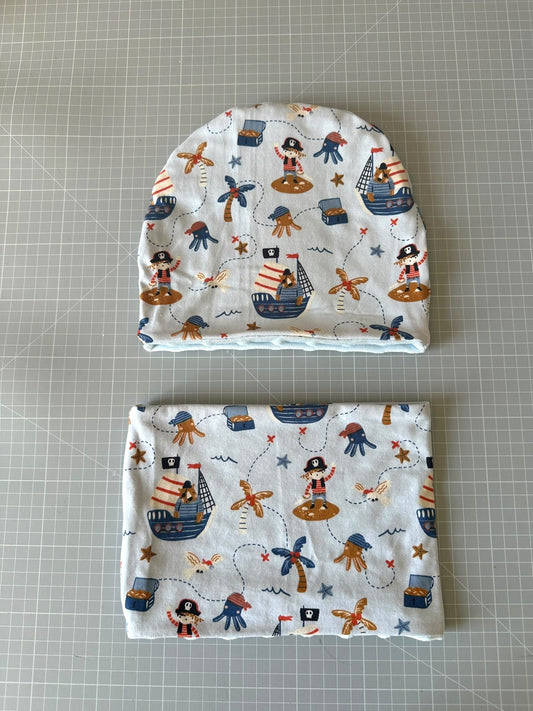 Cappello e scaldacollo bambino taglia 5 anni