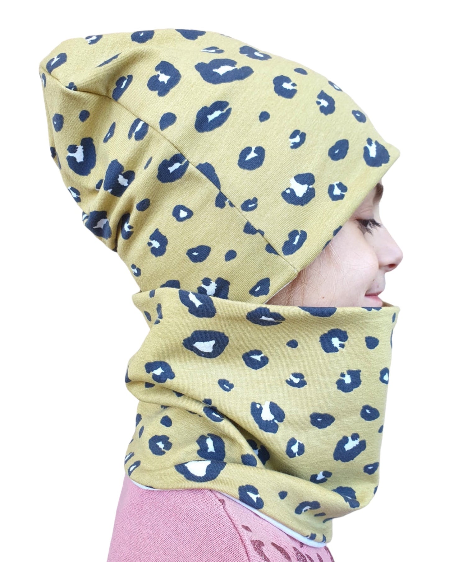 Set Cappello e Scaldacollo Bambina Fatto a Mano in Cotone Certificato