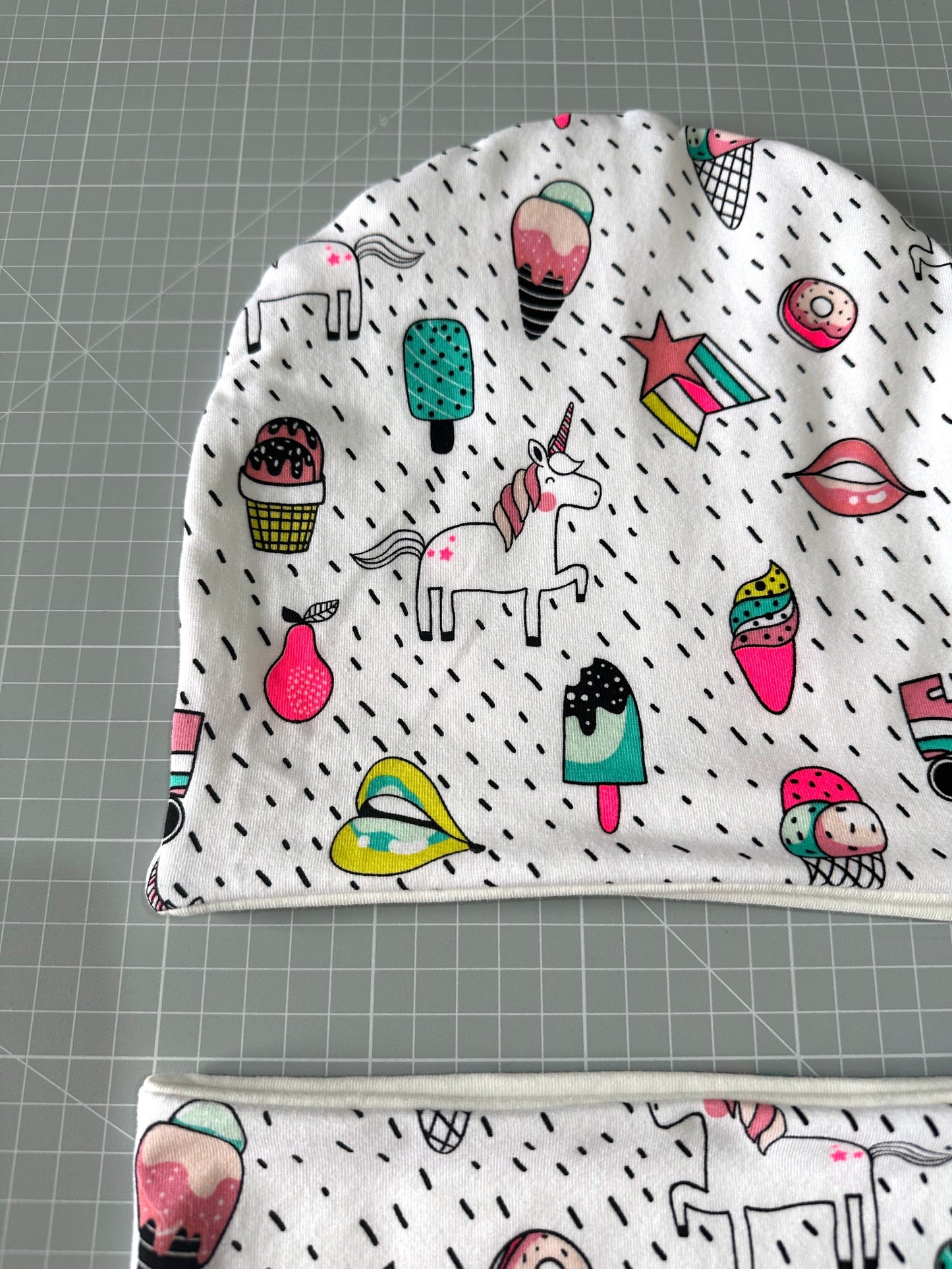 Set Cappello e Scaldacollo Bambina Fatto a Mano in Cotone Certificato