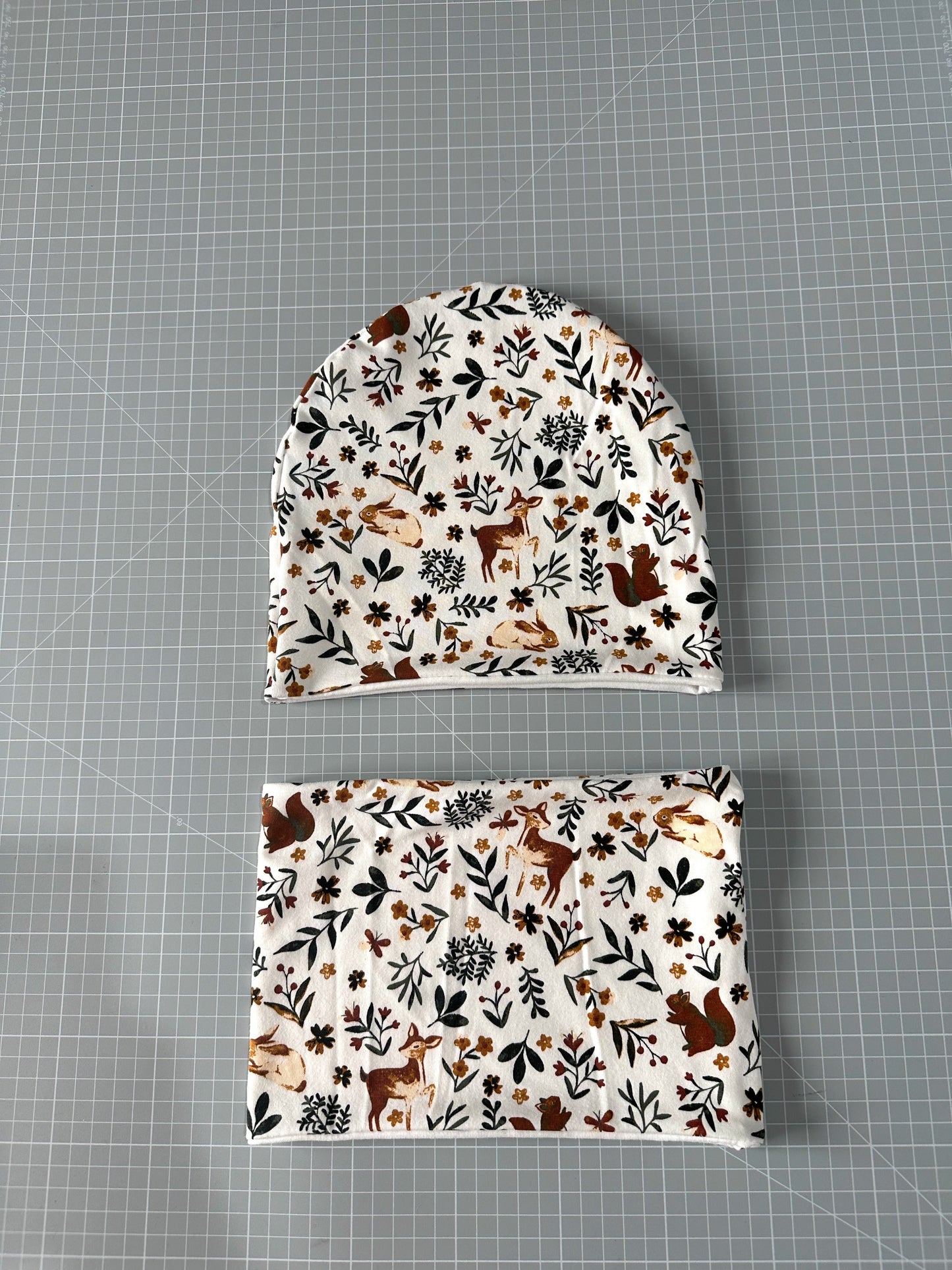 Set Cappello e Scaldacollo Bambina Fatto a Mano in Cotone Certificato