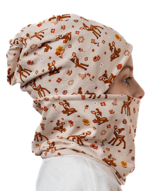 Set Cappello e Scaldacollo Bambina Fatto a Mano in Cotone Certificato