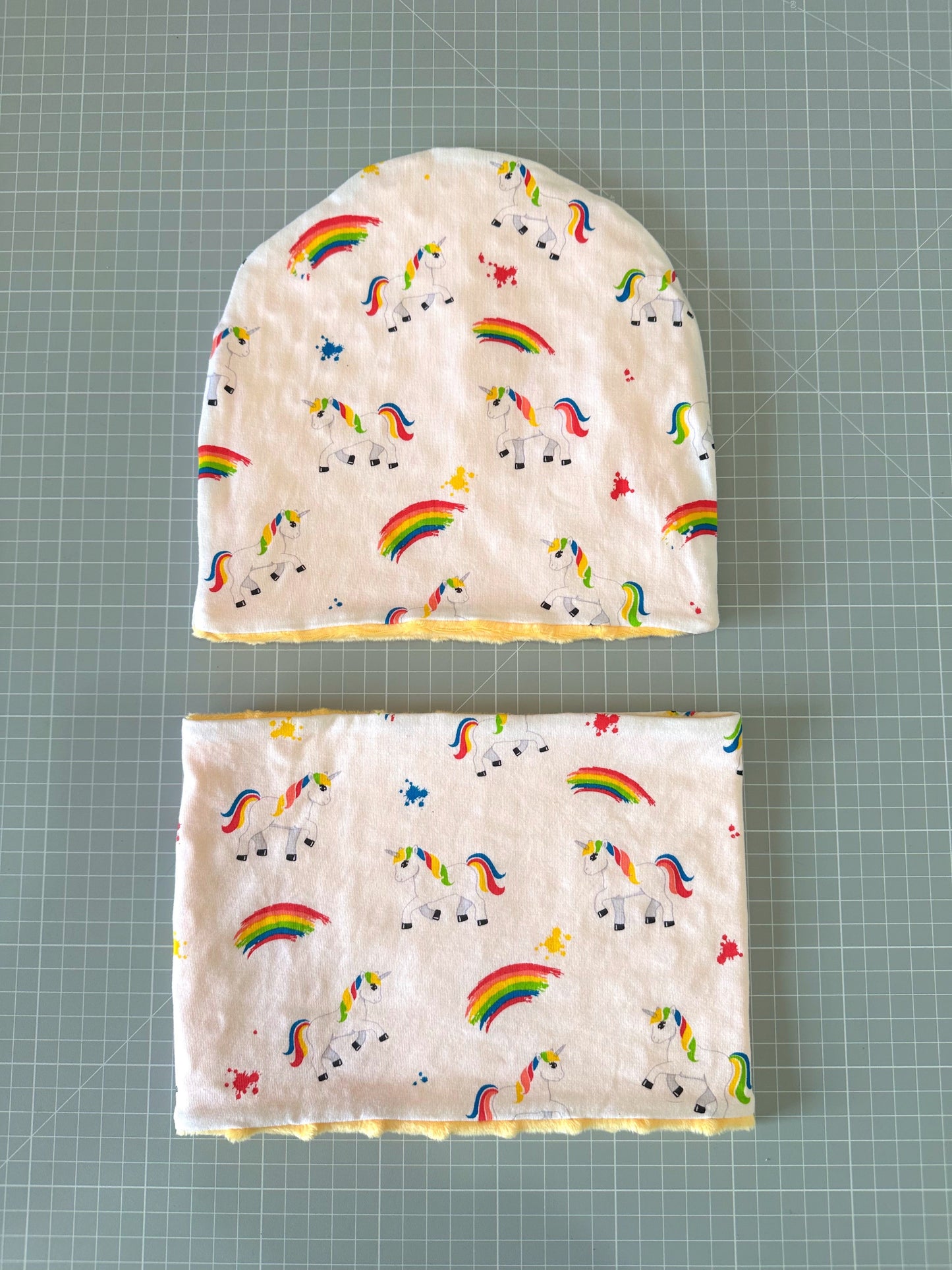 Set Cappello e Scaldacollo Bambina Fatto a Mano in Cotone Certificato