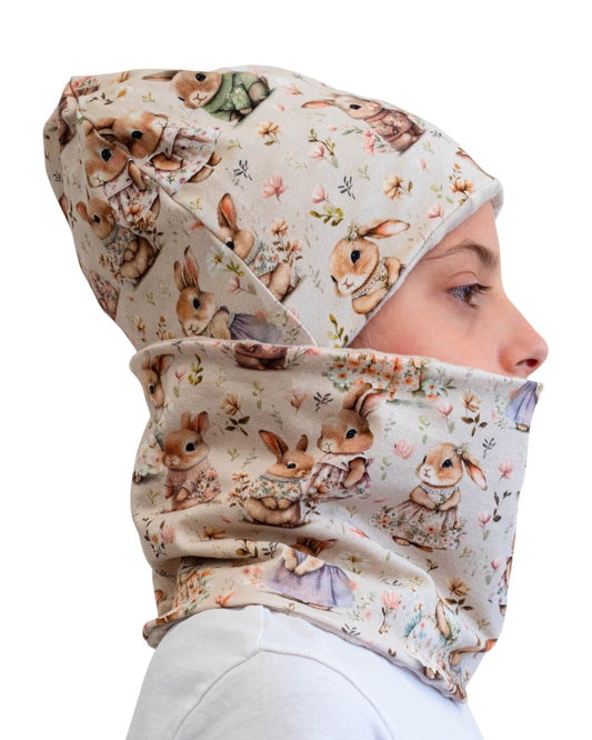 Set Cappello e Scaldacollo Bambina Fatto a Mano in Cotone Certificato