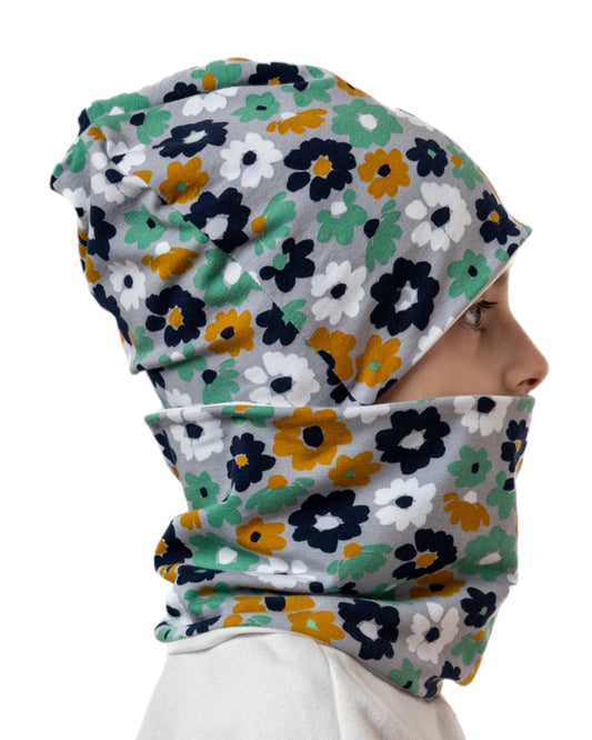Set Cappello e Scaldacollo Bambina Fatto a Mano in Cotone Certificato