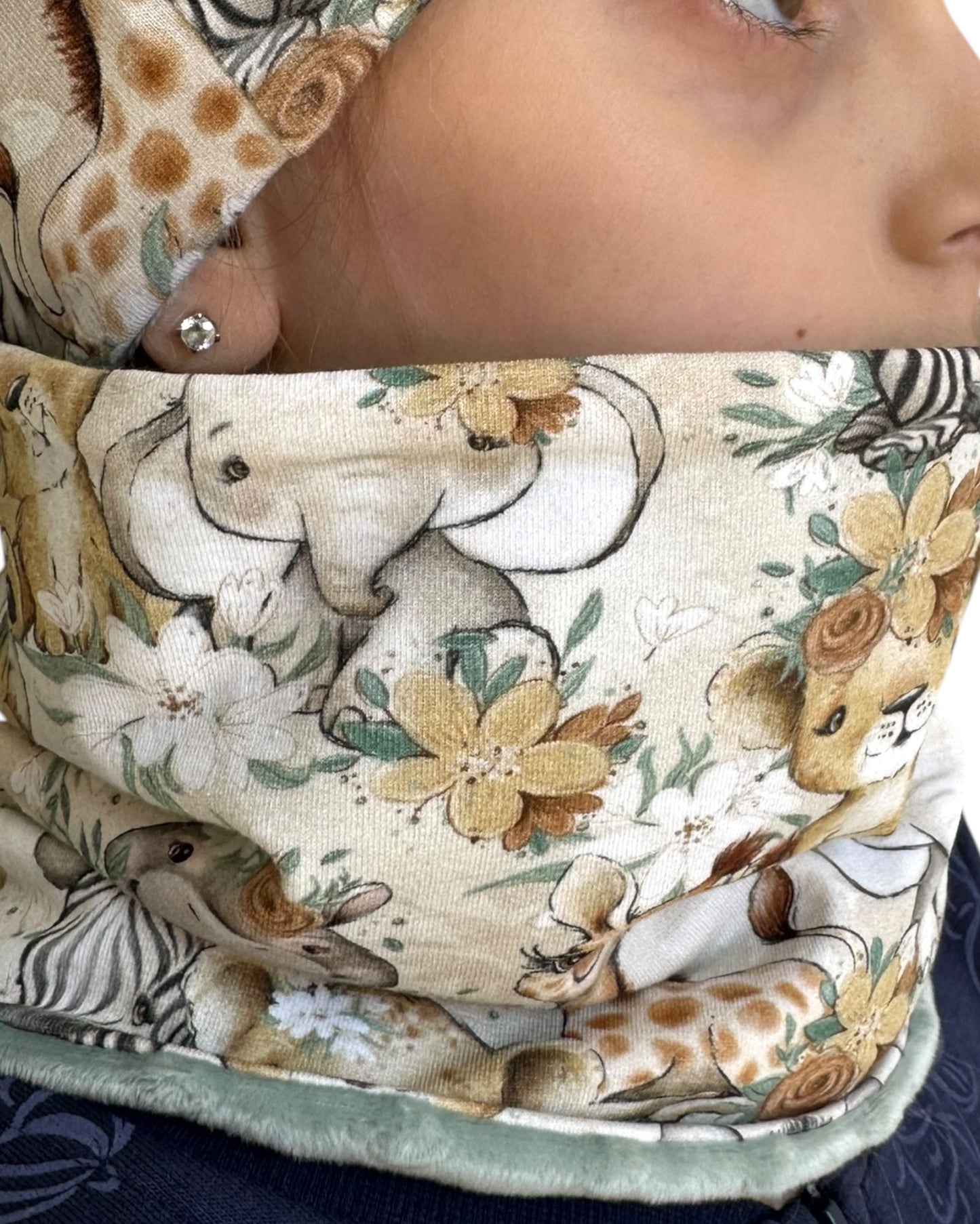 Set Cappello e Scaldacollo Unisex Fatto a Mano in Cotone Certificato