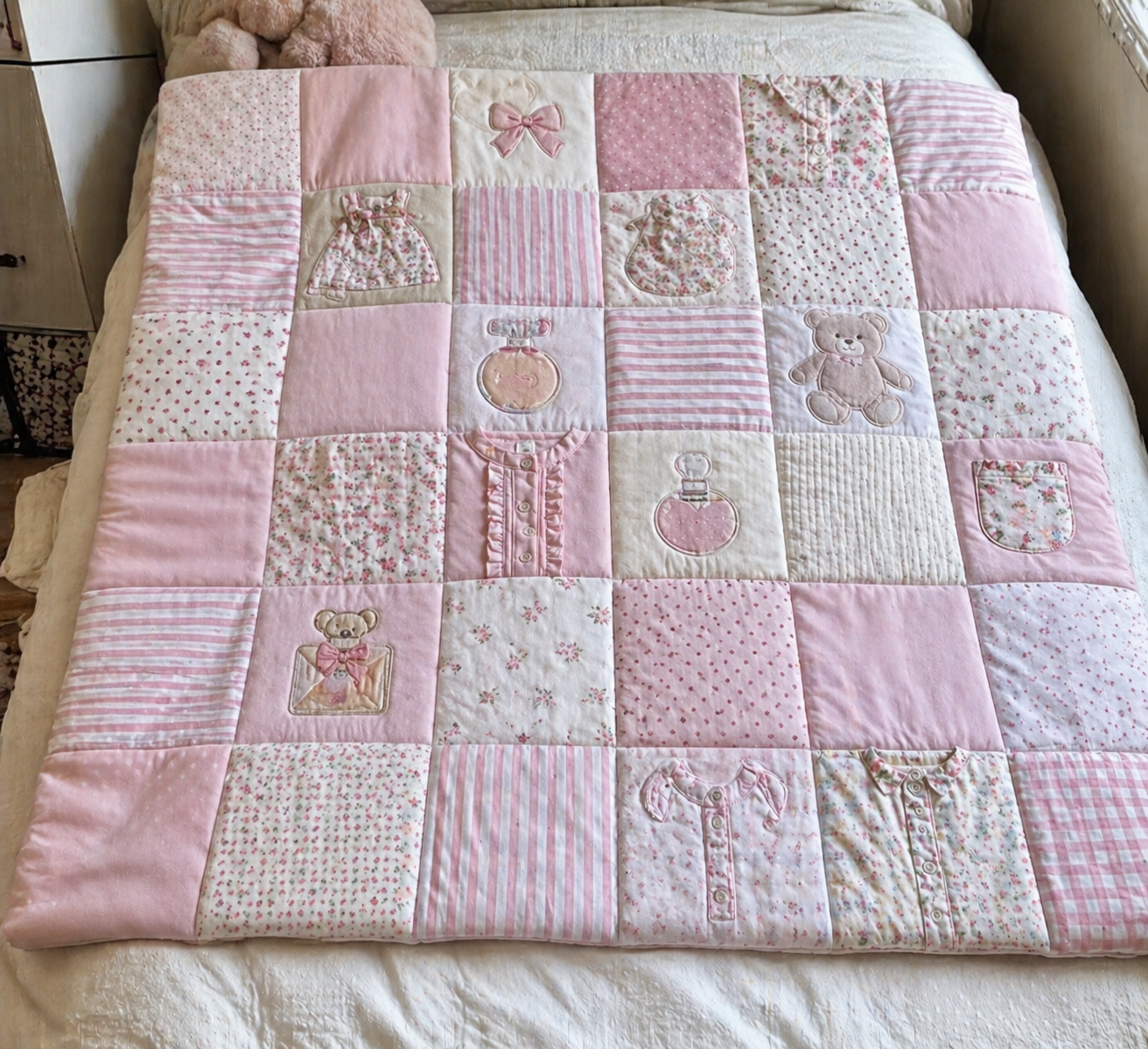 Copertina patchwork con i tuoi vestiti- creazione personalizzata