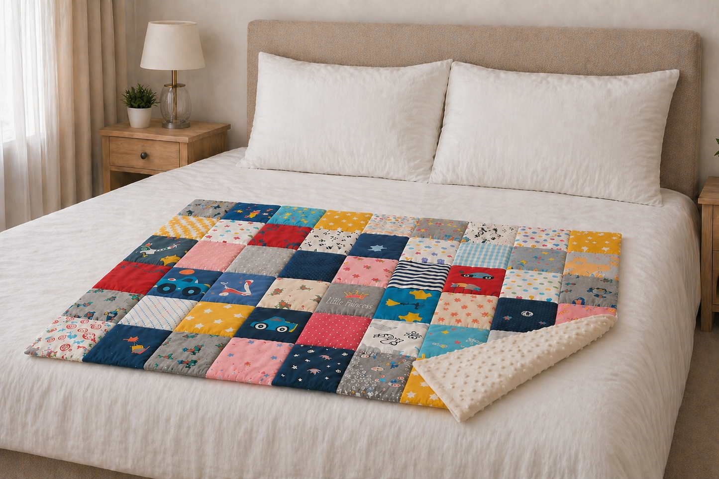 Copertina patchwork con i tuoi vestiti- creazione personalizzata